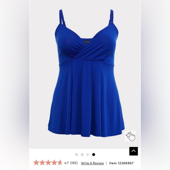 TORRID Studio Knit Surplice Babydoll Cami - Picture 3 of 7